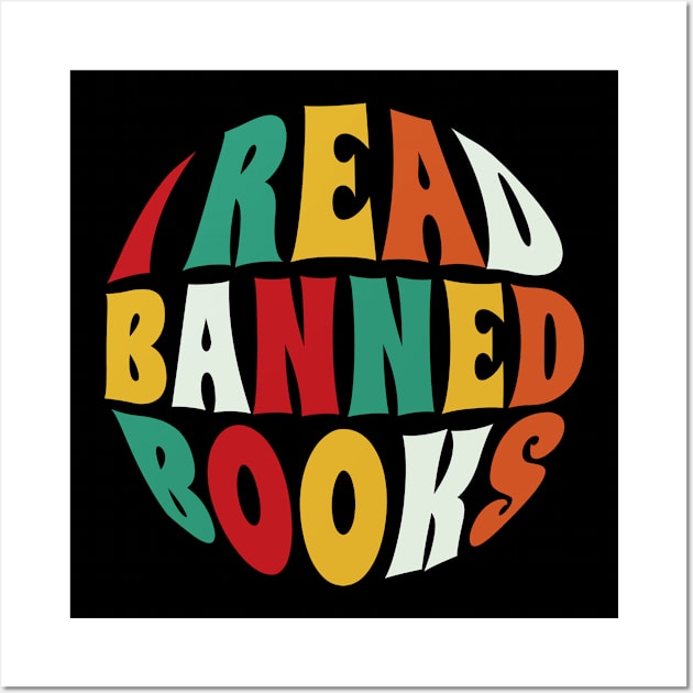 I Read Banned Books Wall Art by Kelleh Co. 